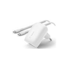 Зарядний пристрій Belkin Home Charger 30W PD PPS USB-С - USB-С 1m (WCA005VF1MWH-B6) Зарядний пристрій Belkin Home Charger 30W PD PPS USB-С - USB-С 1m (WCA005VF1MWH-B6)