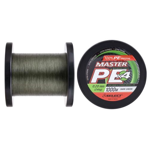 Шнур Select Master PE 1000m Dark Green 0.20mm 24kg (1870.15.91)