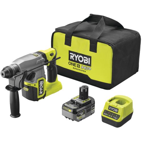 Перфоратор Ryobi RSDS18X-1C40S, SDS+, 18В ONE+ НР, 4Ah, 4 Дж, 4 реж. (5133005383)