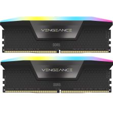 Модуль памяти для компьютера DDR5 96GB (2x48GB) 5600 MHz Vengeance RGB Black Corsair (CMH96GX5M2B5600C40)