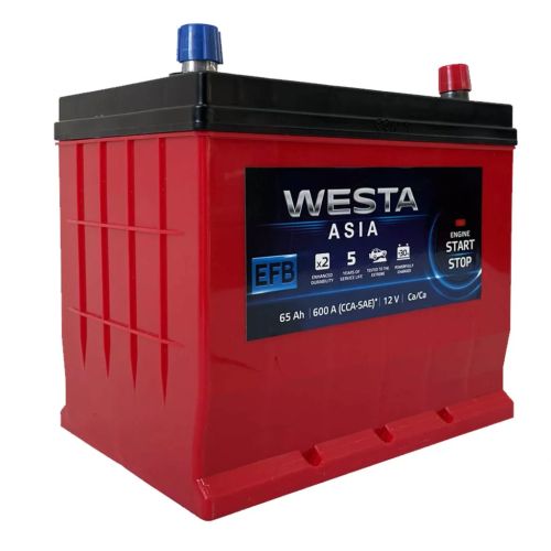 Аккумулятор автомобильный Westa 6CT-65 АзЕ ASIA EFB (WAE650)