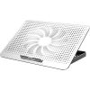 Подставка для ноутбука IceCoorel 10-15.6, 1*180mm 580 RPM, 2*USB, 350x225x26mm, Silver (A18) - Изображение 1