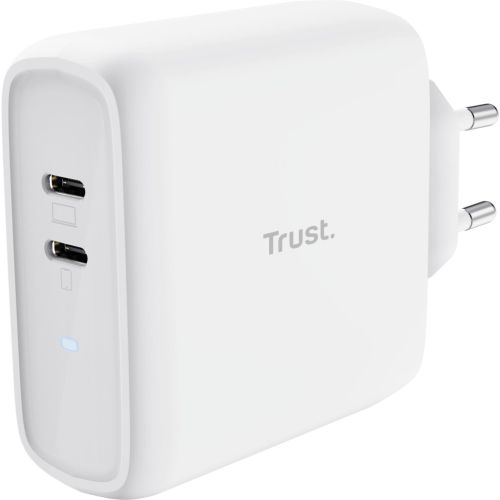 Зарядное устройство Trust Maxo 65W 2xUSB-C PD white (25381_TRUST)