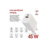 Зарядний пристрій EMOS V04G45 1xUSB-A + 1xUSB-C PD20W GaN (V04G45) - Зображення 2