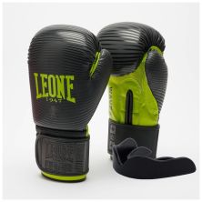Боксерские перчатки Leone GN313 Waves Black 16 унцій (GN313_Black_16oz)