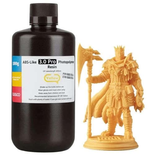 Фотополімерна смола ELEGOO Resin, ABS-like 3.0 pro 1кг, yellow (50.103.0257) Фотополімерна смола ELEGOO Resin, ABS-like 3.0 pro 1кг, yellow (50.103.0257)