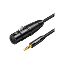 Кабель мультимедийный 3.5mm M to XLR F 2.0m AV182 black Ugreen (20244) Кабель мультимедийный 3.5mm M to XLR F 2.0m AV182 black Ugreen (20244)