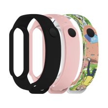 Ремінець до фітнес браслета Armorstandart комплект 3шт Xiaomi Mi Band 7/6/5 RM Cartoon (ARM77053)