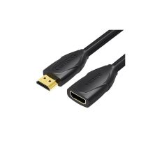 Кабель мультимедійний HDMI M to HDMI F 0.5m 4K60Hz black Vention (VAA-B06-B050)