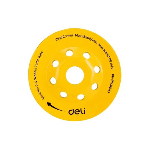 Чашка шлифовальная Deli алмазно 115 x 22,2 (20) мм (EDH-JML115-E1)