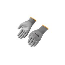 Захисні рукавиці Tolsen поліестер з ПУ покриттям сірі XXL (11) (45505)