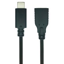 Дата кабель USB 2.0 Type C to AF 0.1m REAL-EL (EL123500017)