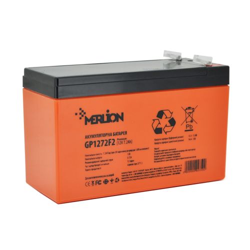 Батарея до ДБЖ Merlion 12V-7.2Ah PREMIUM (GP1272F2PREMIUM)