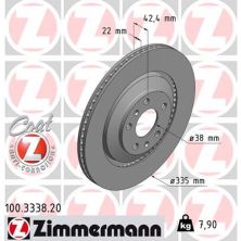 Гальмівний диск ZIMMERMANN 100.3338.20
