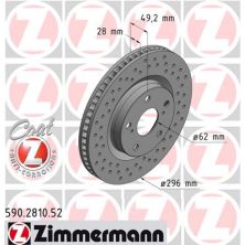 Тормозной диск ZIMMERMANN 590.2810.52