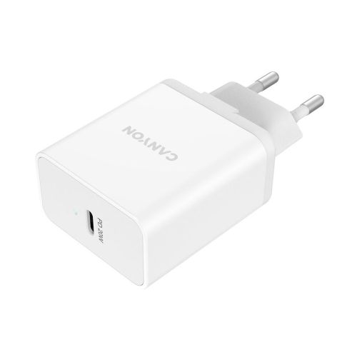 Зарядное устройство Canyon PD 20W/QC3.0 18W WALL Charger with 1-USB A+ 1-USB-C (CNE-CHA20W03)