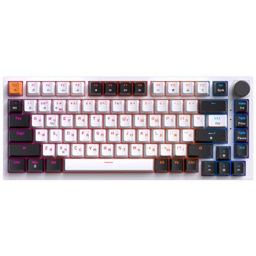 Клавиатура OfficePro MK160W Hot-Swap Red Swich RGB USB UA White (MK160W)