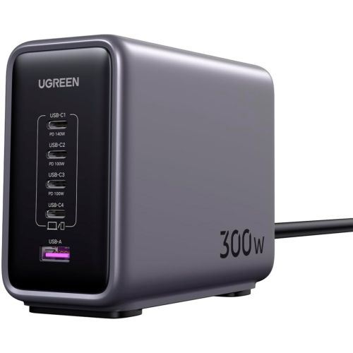 Зарядное устройство Ugreen 5xUSB 300W Nexode (5хUSB-C) CD333 (90903B)