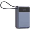 Батарея універсальна Canyon 20000mAh OnPower 600 PD/65W built-in cable Dark Grey (CNS-CPB600DG) - Зображення 1