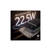 Батарея універсальна Choetech Magnetic Wireless 20000mAh 22.5W, PD, QC/3.0, Apple Watch charger, Black (B696-BK) - Зображення 3