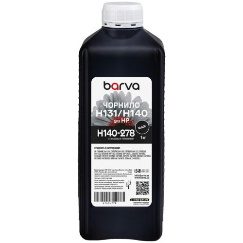 Чорнило Barva HP 131/140 1kg black, pigment (H140-278)