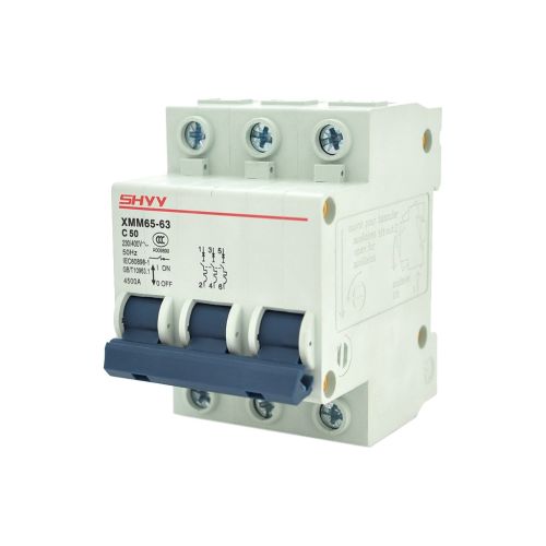 Автоматический выключатель Voltronic 3P C50, 230/400V (XMM65-63 3P C50)