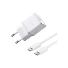 Зарядное устройство Baseus Palm Fast Charger 1C 30W + Cable 1.0m Type-C 60W white (P10111605213-01)