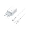 Зарядное устройство HOCO C73A Glorious 2xUSB + cable Micro 5P 12W White (6931474713063) - Изображение 1
