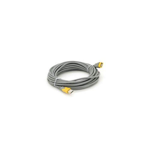 Дата кабель USB 2.0 AM/AF 10.0m UF-104 grey yellow VEGGIEG (YT-AM/AF-UF-104)