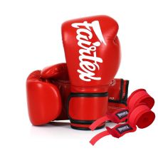 Боксерские перчатки Fairtex BGV14 Red 10 унцій (бинти в комплекті) (BGV14_10oz_Red)