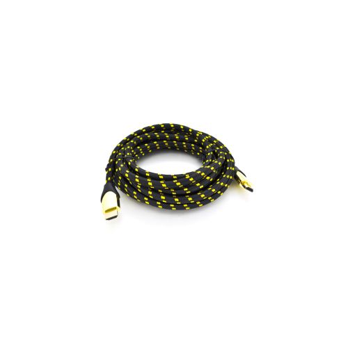 Кабель мультимедийный HDMI M to HDMI M 3.0m V2.1 8K60Hz 4K120Hz black/gold Ritar (YT-HDMI(M)/(M)V2.1-3.0m/19949)