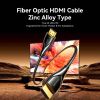 Кабель мультимедійний HDMI M to HDMI M 80.0m 4K60Hz fiber optic black Vention (ALSBAF) - Зображення 1