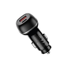 Зарядний пристрій ColorWay USB-C PD45W + USB QC3.0 car adapter (CW-CHA067PD-BK)