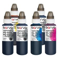 Чернила Barva Canon PGI-450PGBK pigm + CLI-451BK/C/M/Y/GY 6x100 мл special (CPGI450-100-2MP)