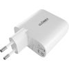Зарядное устройство Globex GaN 1xUSB + 1xUSB-C 65W FastPower white (GaN65WAC) - Изображение 2
