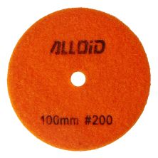 Круг зачистний Alloid Pro, алмазний, шліфувальний, на липучці, HEXAGON, 100мм, зерно 200 (DD-63388)