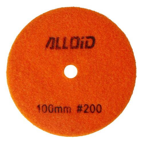 Круг зачистний Alloid Pro, алмазний, шліфувальний, на липучці, HEXAGON, 100мм, зерно 200 (DD-63388)