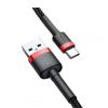 Дата кабель USB 2.0 AM to Type-C 1.0m Cafule 3A red+black Baseus (CATKLF-B91) - Изображение 1