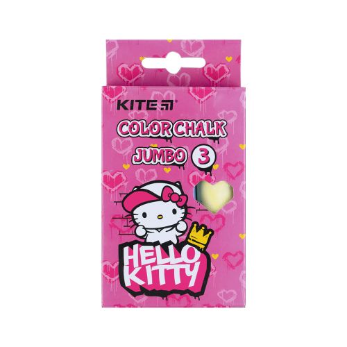 Мел Kite цветной Jumbo Hello Kitty, 3 цвета (HK21-077)