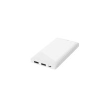Батарея универсальная Deltaco 10000mAh, Input:Micro-USB, Output:USB-A*2(5V/2.1A), +cable, white (PB-A1001)