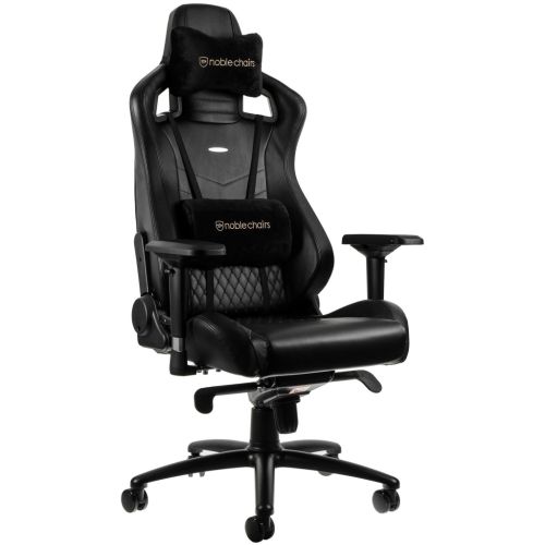 Кресло игровое Noblechairs Epic Series Real Leather Black (NBL-RL-BLA-001)