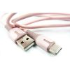 Дата кабель USB 2.0 AM to Type-C 1.0m pink Dengos (PLS-TC-IND-SOFT-ROSE) - Зображення 1