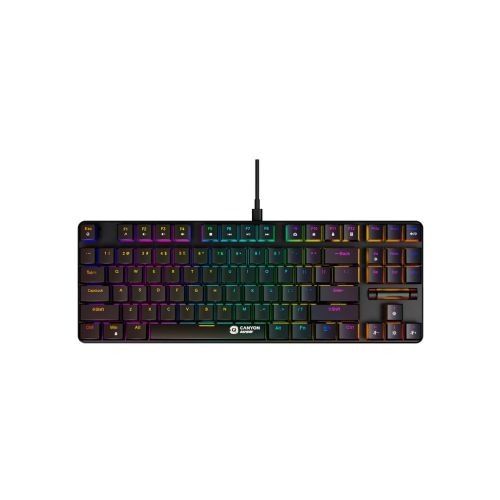 Клавиатура Canyon Cometstrike GK-50 RGB TKL USB UA Black (CND-SKB50-US)