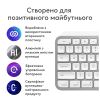 Клавіатура Logitech MX Keys S для MAC Bluetooth/Wireless UA Pale Grey (920-011638) - Зображення 3