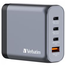 Зарядное устройство Verbatim GaN 140 W 4 ports (2xUSB-C-140 W,USB-C 20 W /USB-A -3.0) (32203) Зарядное устройство Verbatim GaN 140 W 4 ports (2xUSB-C-140 W,USB-C 20 W /USB-A -3.0) (32203)