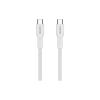 Дата кабель USB-C to USB-C 1.0m OnWire 60CL C-C 60W COLOR Braided 1m White Canyon (CND-CCAP60AB10W) - Зображення 2