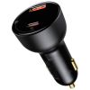 Зарядное устройство Baseus Superme Digital Display PPS Dual Quick Charger Car Charger black (TZCCZX-01) - Изображение 3