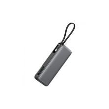 Батарея универсальная Acefast 20000mAh 130W PD, QC/3.0 USB-A+USB-C In/Out,build-in cable M22 Gray (6974316283904)