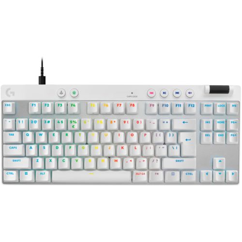 Клавиатура Logitech G PRO X TKL Rapid Linear USB UA White (920-013242)