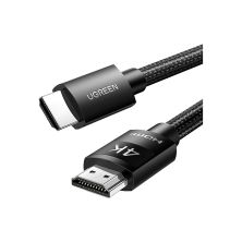 Кабель мультимедийный HDMI M to HDMI M 2.0m 4K30Hz braided HD119 black Ugreen (40101) Кабель мультимедийный HDMI M to HDMI M 2.0m 4K30Hz braided HD119 black Ugreen (40101)